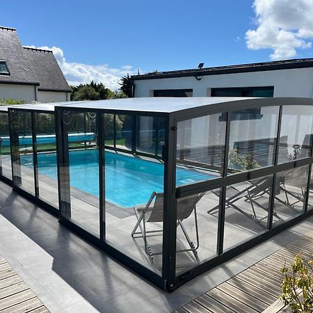 Maison 10 Pers En Bord De Mer Avec Piscine Chauffee Toute L'Annee, Spa Et Hamman Surzur Bagian luar foto